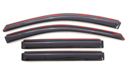 In-Channel Ventvisor Side Window for 2008-2017 Buick Enclave Smoke In-Channel 4 Piece AVS