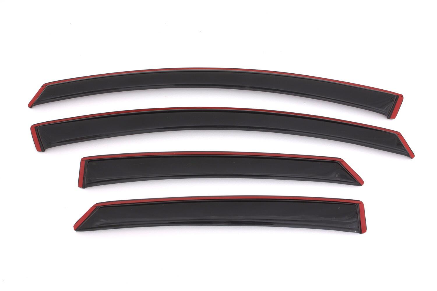 In-Channel Ventvisor Side Window for 2013-2020 Ford Fusion Smoke In-Channel 4 Piece AVS