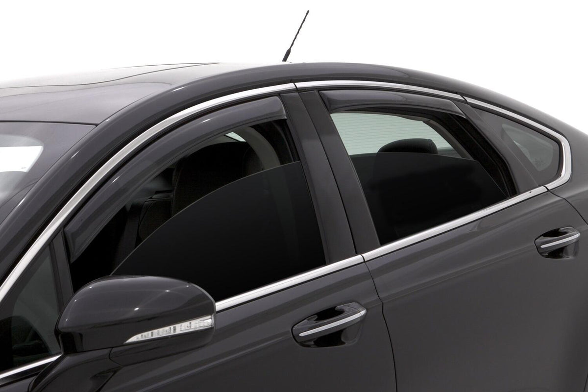 In-Channel Ventvisor Side Window for 2013-2020 Ford Fusion Smoke In-Channel 4 Piece AVS