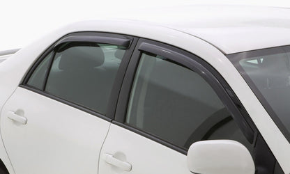 In-Channel Ventvisor Side Window for 1995-2002 Lincoln Continental Smoke In-Channel 4 Piece AVS