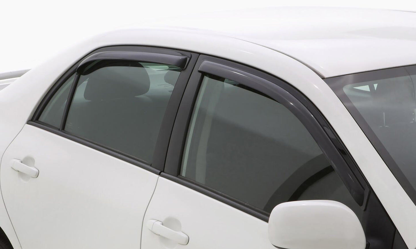 In-Channel Ventvisor Side Window for 2007-2012 Toyota Yaris Sedan Smoke In-Channel 4 Piece AVS