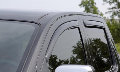 In-Channel Ventvisor Side Window for 1999-2016 Ford F-450 Super Duty and More Crew Cab Pickup Smoke In-Channel 4 Piece AVS