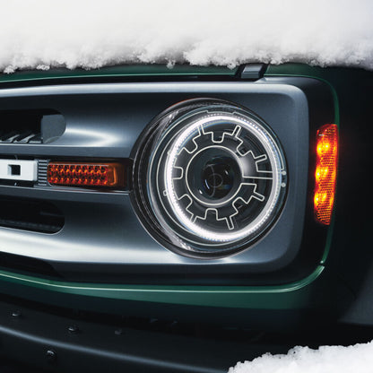 Oracle 2021+ Ford Bronco Oculus Bi-LED Projector Headlights w/ Heated Lenses