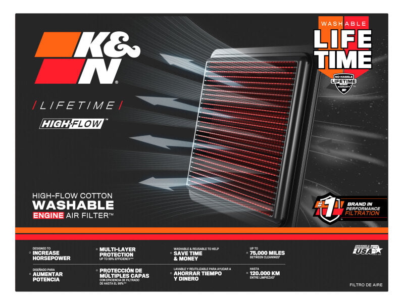 K&N 18-19 BMW M5 V8 4.4L F/I Turbo Replacement Air Filter (Two Per Box)