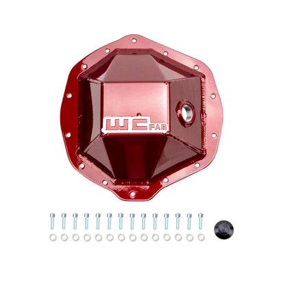 Wehrli 01-19 Chevrolet Duramax/03-19 Dodge Cummins 11.5in AAM Rear Diff. Cover - WCFab Red