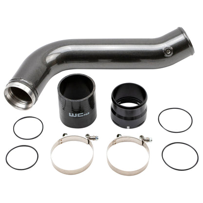 Wehrli 20-26 GM Duramax L5P Passenger Side 3.5in Intercooler Pipe - Gun Metal