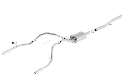 Borla 14 Silv/Sierra 1500 EC Std/CC Short 143.5in WB S-Type Single Split Rear Exit Cat-Back Exhaust