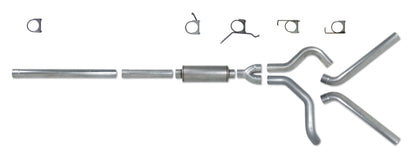 Diamond Eye KIT 4in Catback DUAL AL: 2004.5-2007.5 DODGE CUMMINS 600