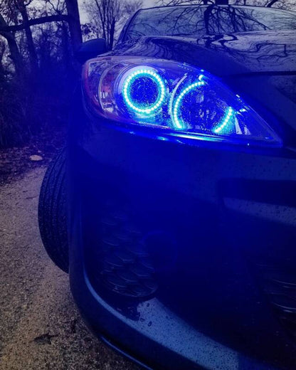 Oracle Mazda 3 10-12 Halo Kit - ColorSHIFT w/ Simple Controller