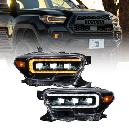 Form Lighting 2016-2023 Toyota Tacoma LED Projector Headlights with Selectable DRL (Pair)