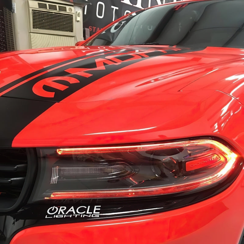 Oracle 15-21 Dodge Charger RGB+W DRL Headlight DRL Upgrade Kit - ColorSHIFT