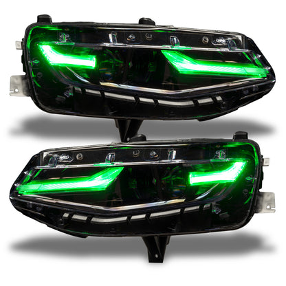 Oracle 19-21 Chevy Camaro LS/LT RGB+A Headlight DRL Kit - ColorSHIFT w/o Controller