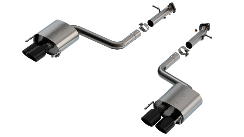 Borla 15-24 Lexus RC F Axle-Back Exhaust System S-Type - Black Chrome