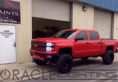 Oracle Chevrolet Silverado 14-15 Halo Kit Non-Projector Style - ColorSHIFT