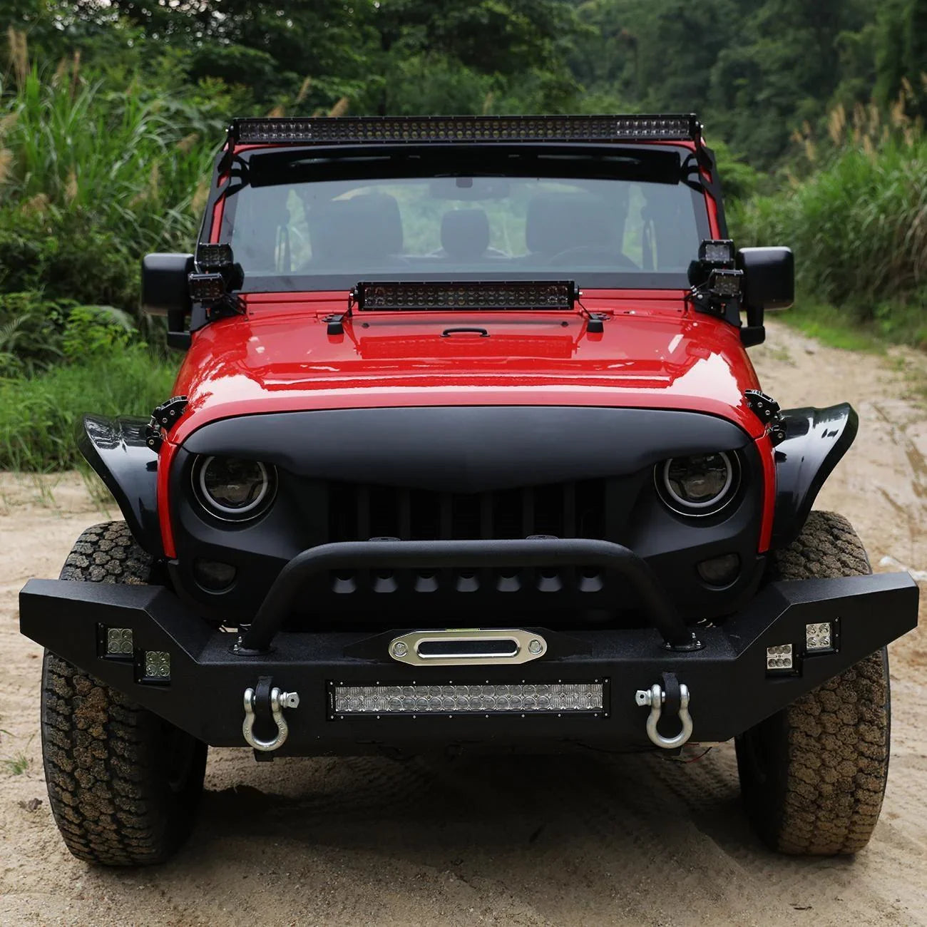 (2pcs/set) Dual A-Pillar Pods Light Windshield Mount Brackets for Jeep Wrangler JK 2007-2017