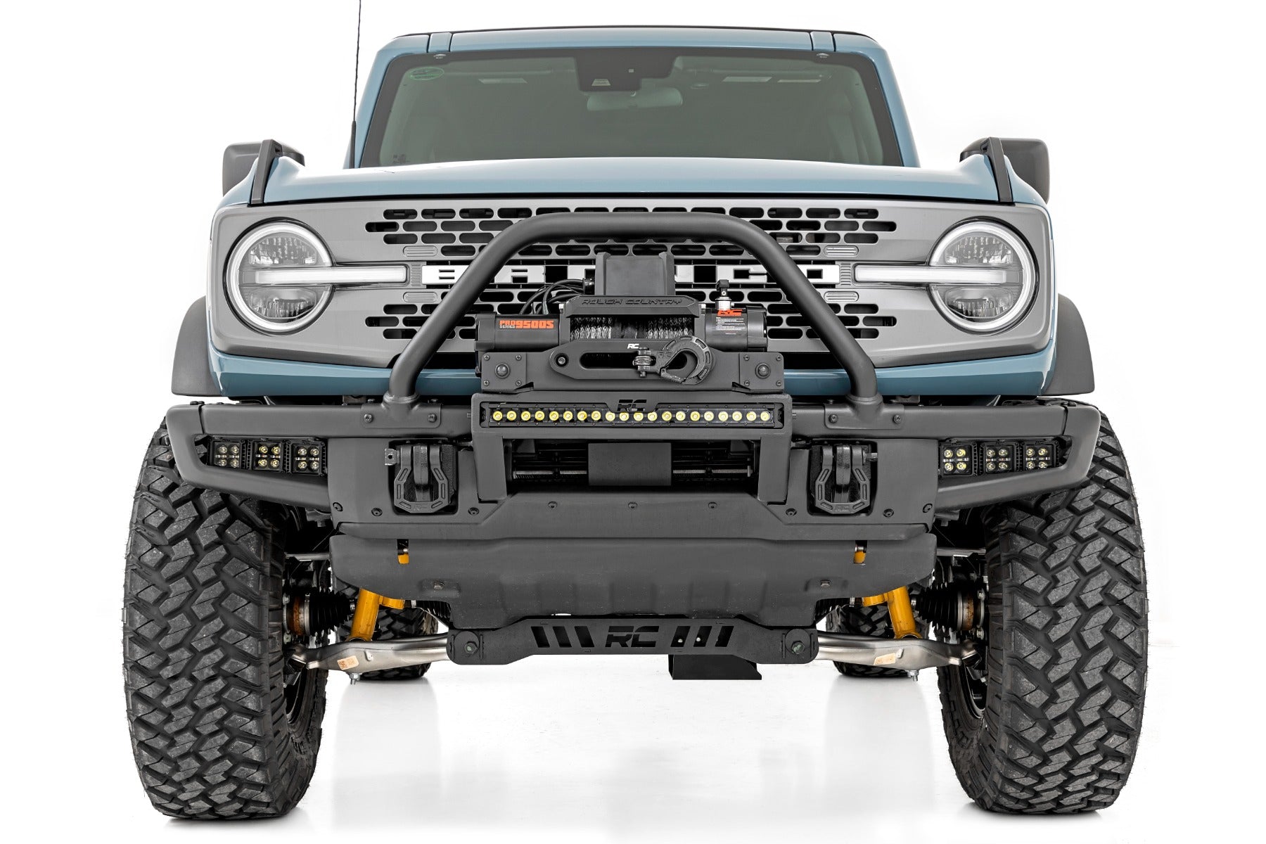 LED Light Kit | Fog Mount | Triple 2" Black Pair | Spot | Ford Bronco (21-26)