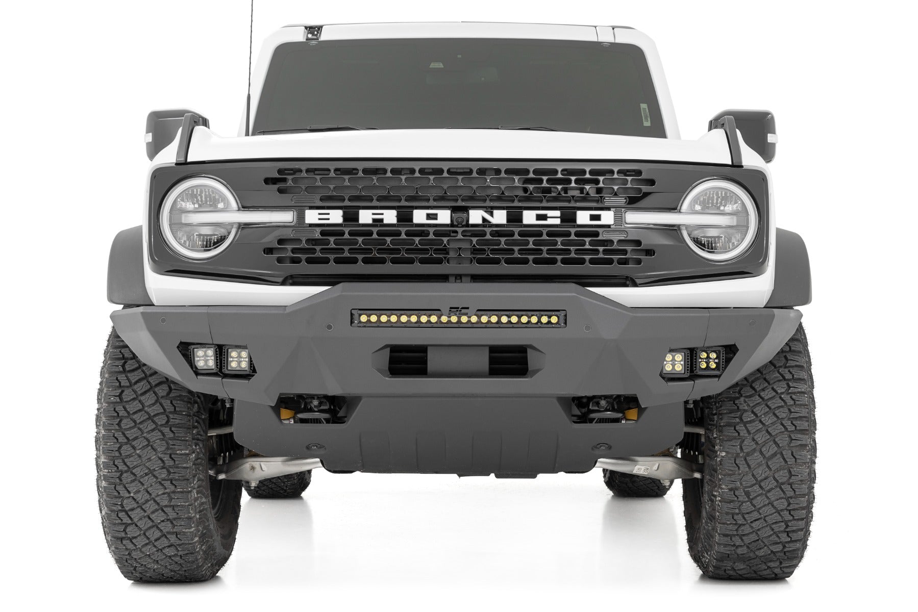 Front Bumper | Modular | Full Wings | DRL | Ford Bronco 4WD (2021-2026)