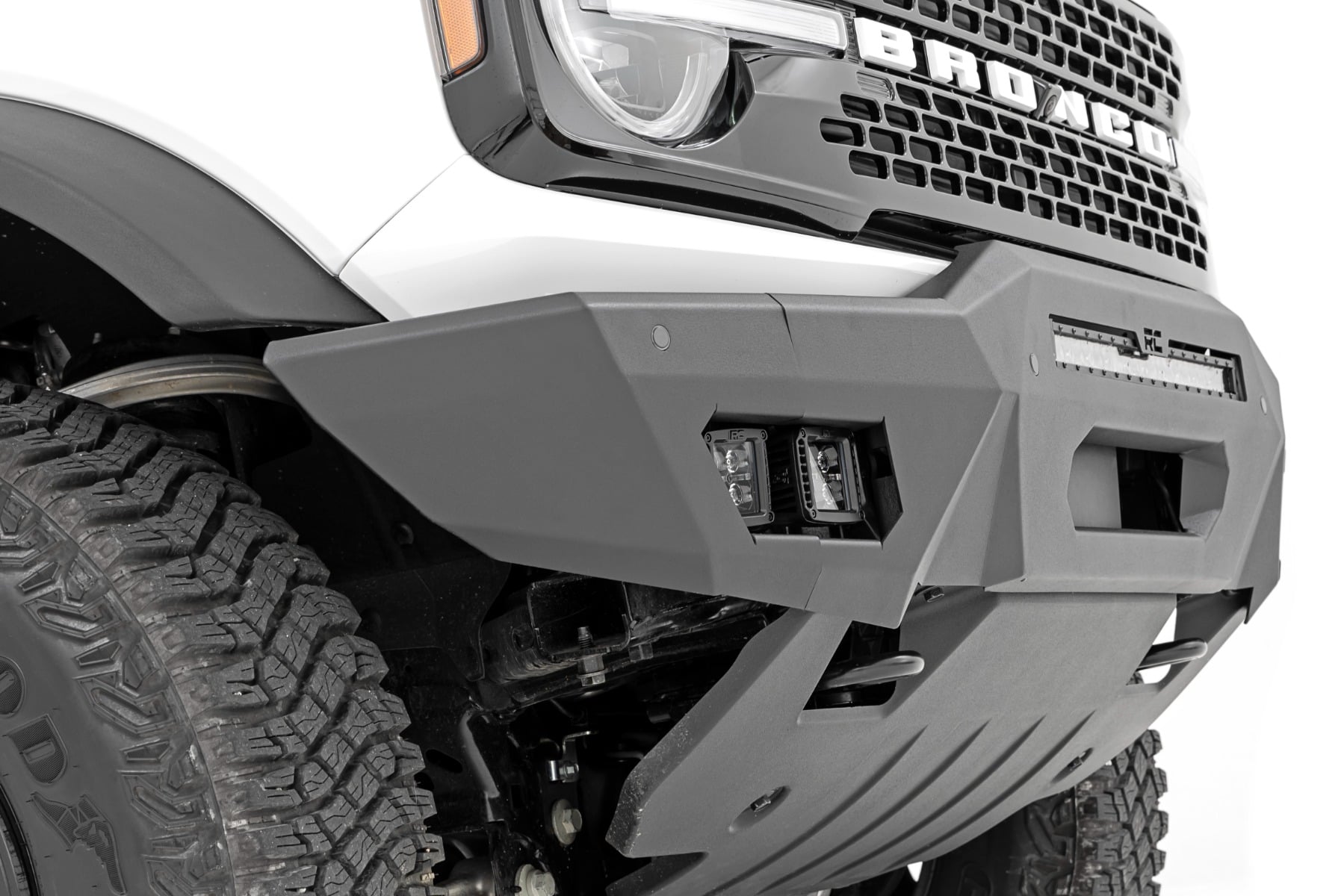 Front Bumper | Modular | Full Wings | DRL | Ford Bronco 4WD (2021-2026)
