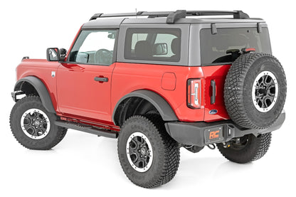 Oval Nerf Steps | 2-Door | Black | Ford Bronco (2 Door) 4WD (2021-2026)