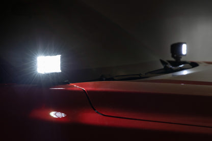 LED Light Kit | Ditch Mount | 2" Black Pair | White DRL | Toyota Tundra (22-26)