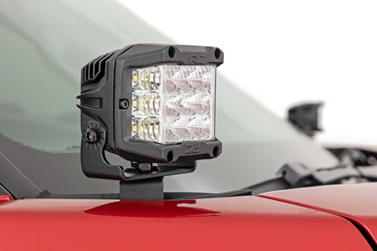 LED Light Kit | Ditch Mount | 2" Black Pair | White DRL | Toyota Tundra (22-26)