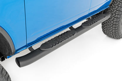 Oval Nerf Step | 4-Door | Black | Ford Bronco 4WD (2021-2026)