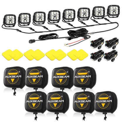 XP-ULTRA Series 5 Inch 110W 11000LM White/Amber LED Driving Lights Pods Light