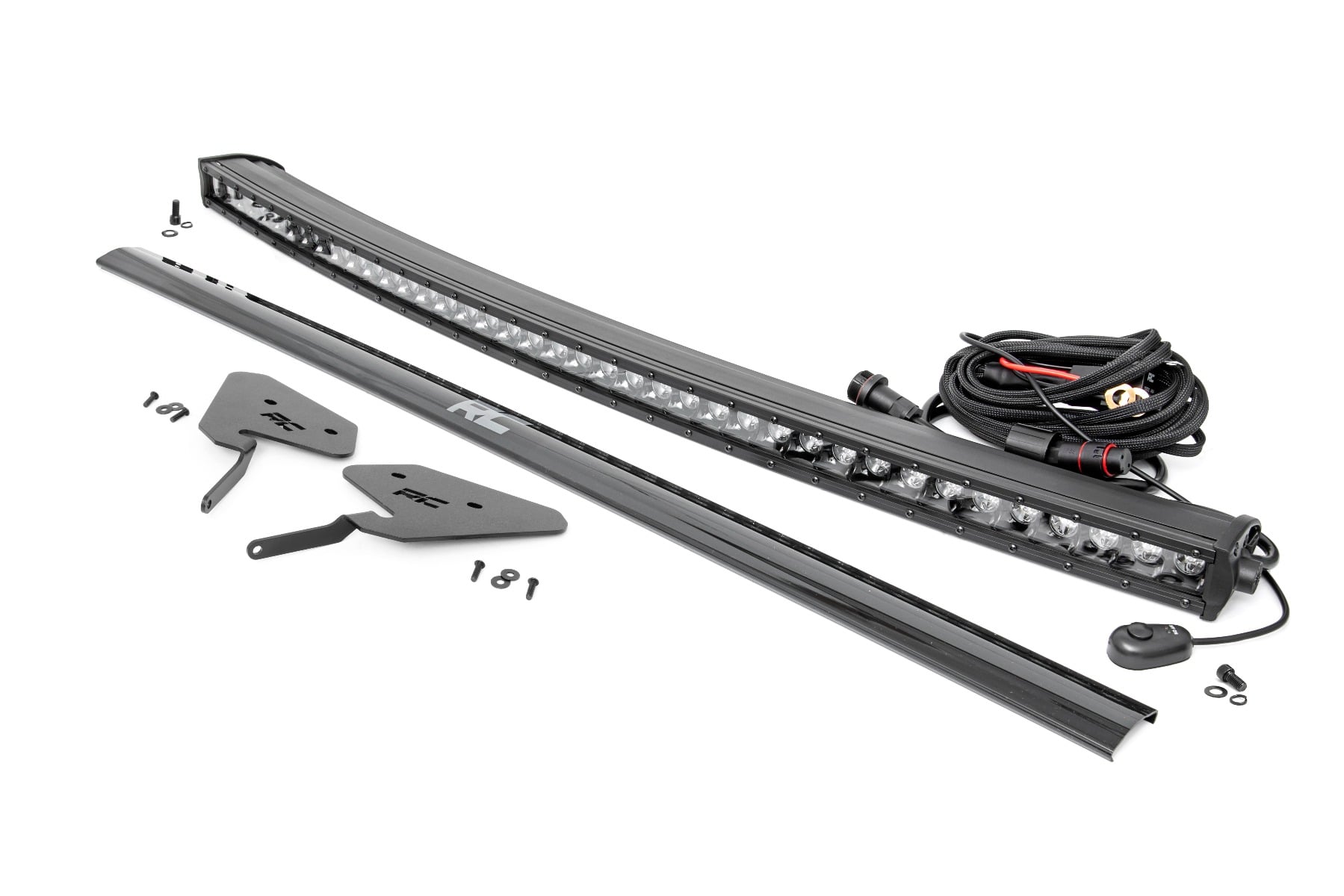 LED Light Kit | 30 Inch Curved | Front Bracket | Black Series | Polaris RZR Turbo S4 