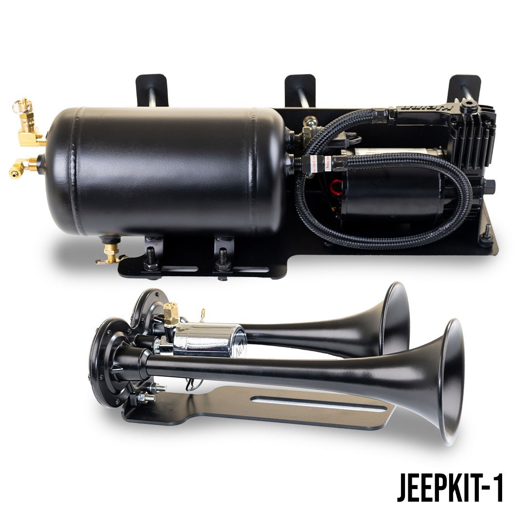 2008-2018 Jeep Wrangler JK Air Horn System with Model 101 Air Horn