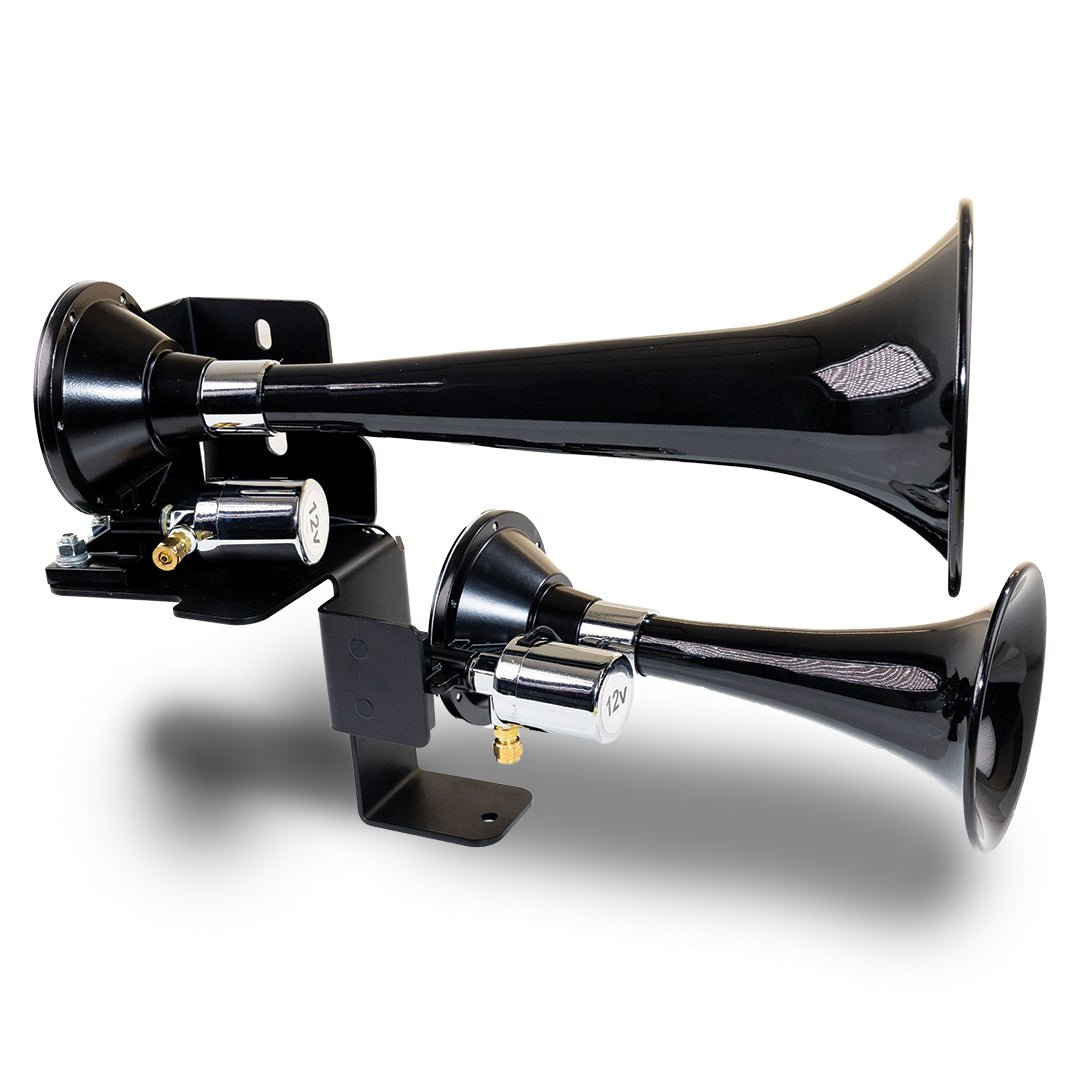 2020-2025 JEEP GLADIATOR JT BLACK DUAL AIR HORN ADD-ON KIT