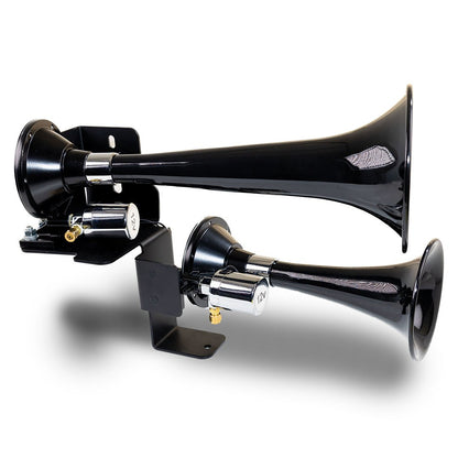 2020-2025 JEEP GLADIATOR JT BLACK DUAL AIR HORN ADD-ON KIT