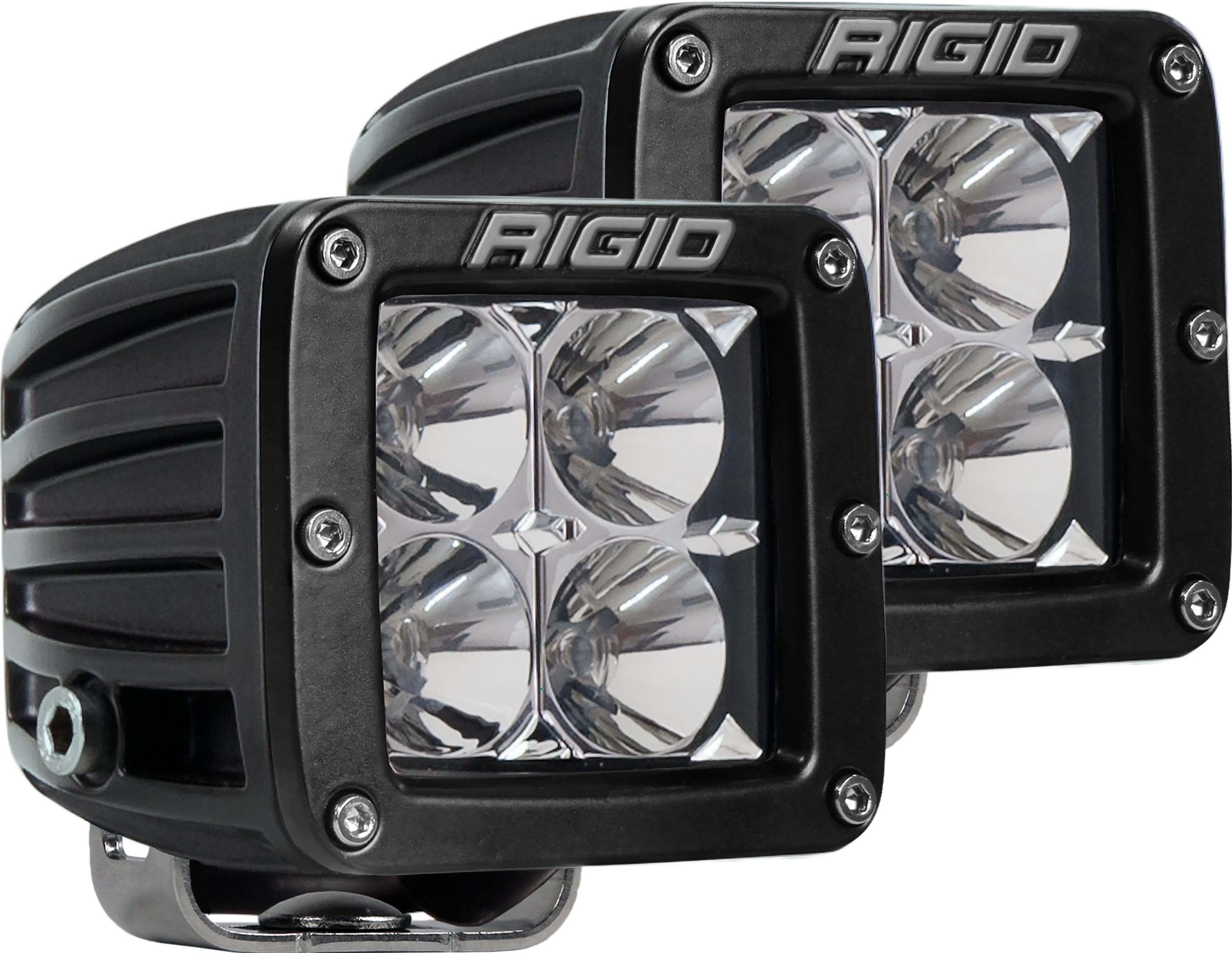 Flood Surface Mount Black Pair D-Series Pro RIGID Industries