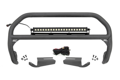 Nudge Bar | 20 Inch Black Single Row LED | OE Modular Steel | | Ford Bronco (21-26)