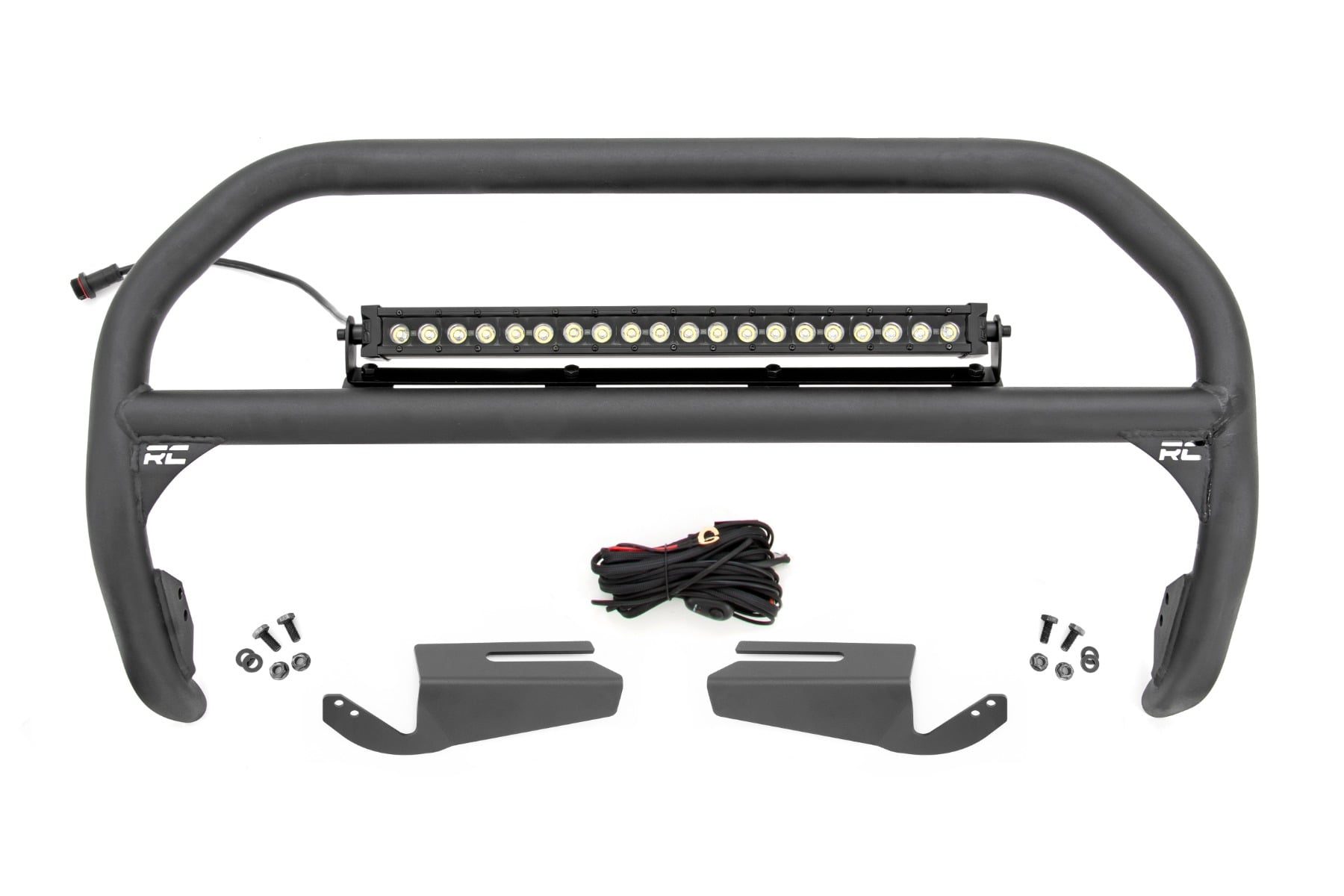 Nudge Bar | 20 Inch BLK DRL Single Row LED | OE Modular Steel | Ford Bronco (21-26)