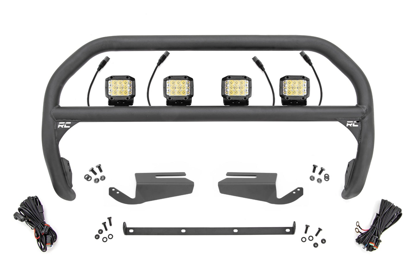 Nudge Bar | 3 Inch Wide Angle Led (x4) | Oe Modular Steel | Ford Bronco (21-26)
