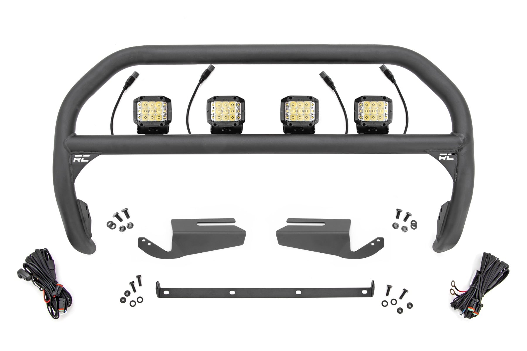 Nudge Bar | 3 Inch Wide Angle Led (x4) | Oe Modular Steel | Ford Bronco (21-26)