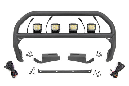 Nudge Bar | 3 Inch Wide Angle Led (x4) | Oe Modular Steel | Ford Bronco (21-26)