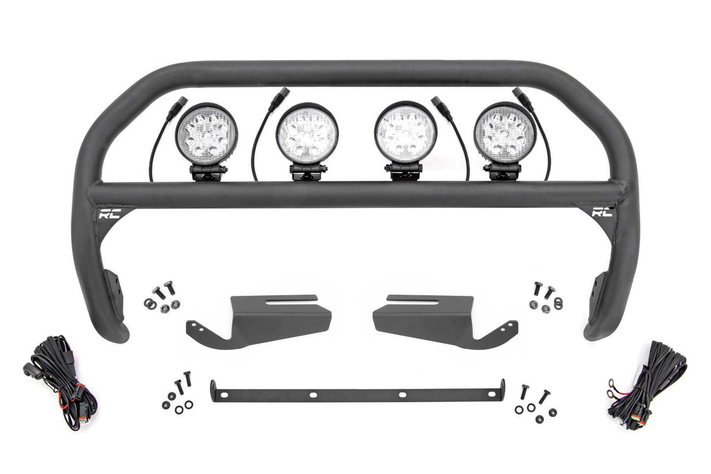 Nudge Bar | 4 Inch Round Led (x4) | OE Modular Steel | Ford Bronco 4WD (21-26)