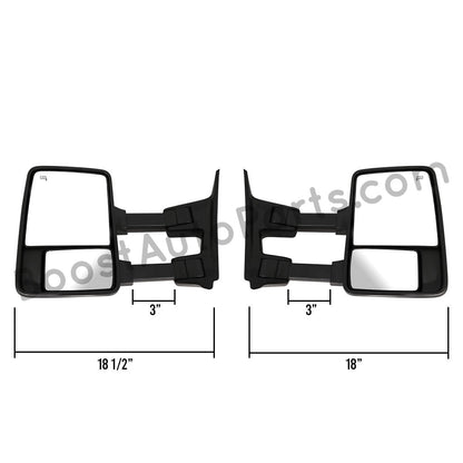 Ford F250/F350/F450/F550 Superduty (2002-2007) Tow Mirrors - 2008 Style
