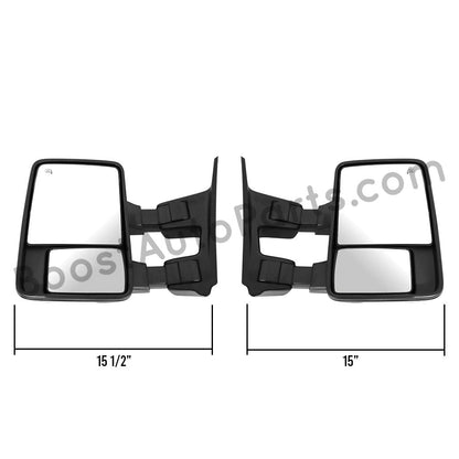 Ford F250/F350/F450/F550 Superduty (2002-2007) Tow Mirrors - 2008 Style