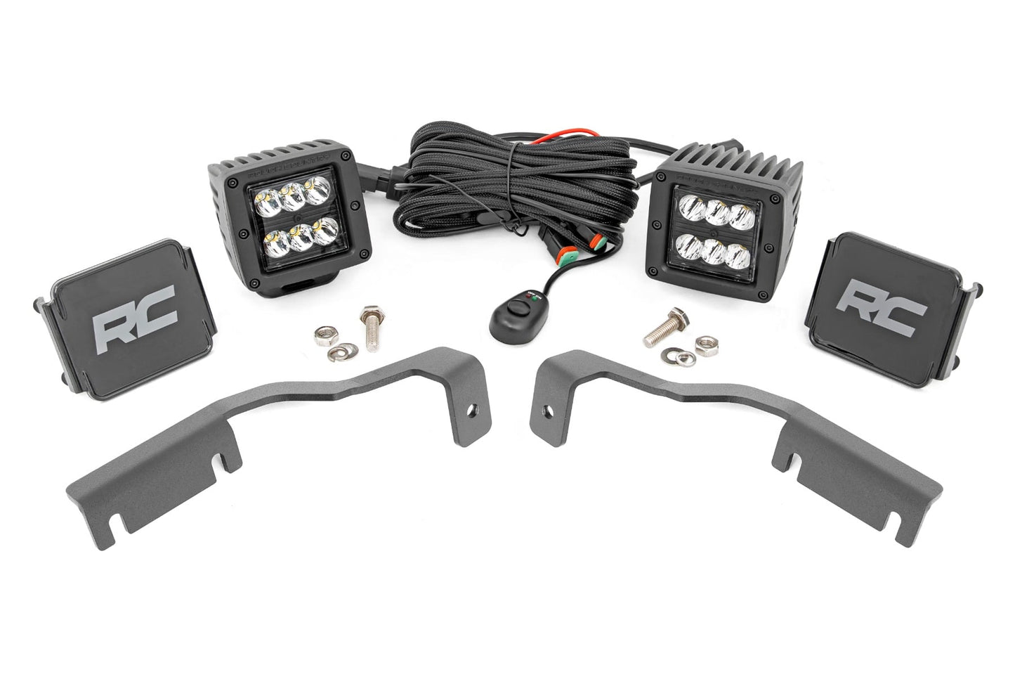 LED Light Kit | Ditch Mount | 2" Black Pair | Spot | Nissan Frontier (22-26)