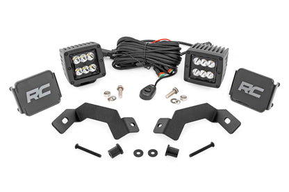 LED Light Kit | Ditch Mount | 2" Black Pair | Spot | Toyota Land Cruiser (24-26)