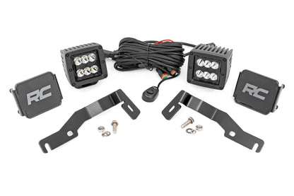 LED Light Kit | Ditch Mount | 2" Black Pair | Spot | Toyota Tacoma (24-26)