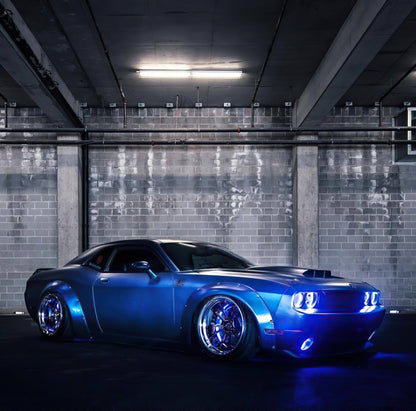 Oracle 08-14 Dodge Challenger LED Projector Headlight Halo Kit - Blue