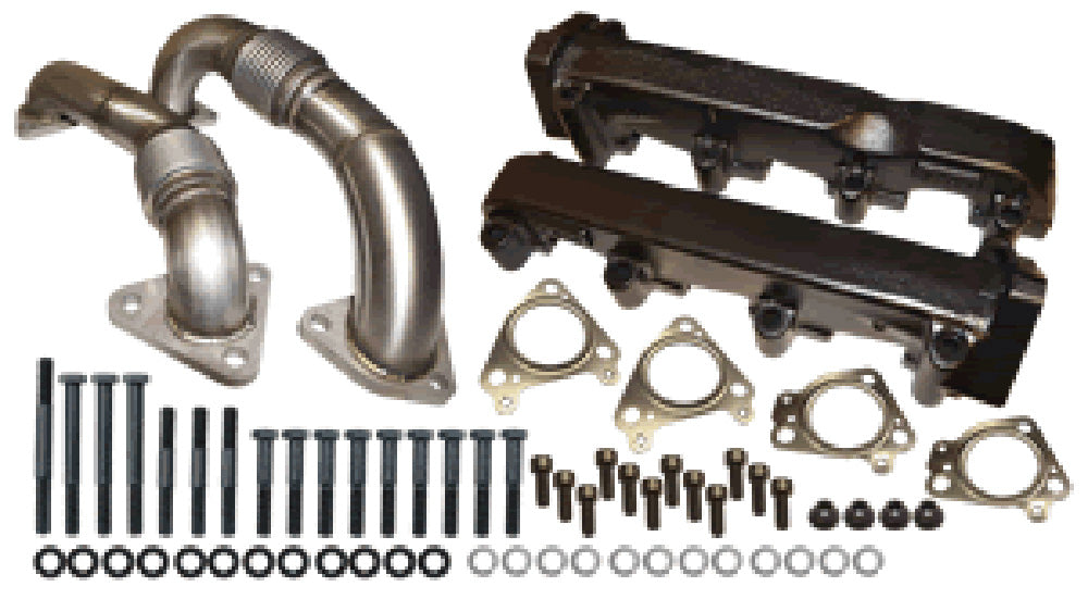 Pulse Flow Exhaust Manifolds 2001-04 6.6L Duramax Non-Egr ATS Diesel