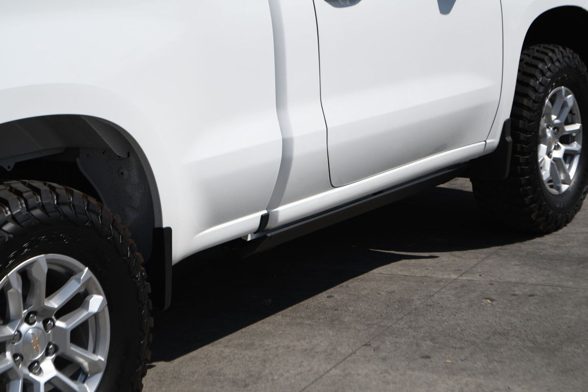 RealTruck VoltStep Electric Running Board Kit Textured Black For 2019-2026 Silverado/Sierra 1500 Go Rhino