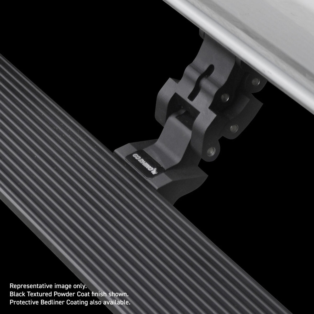 RealTruck VoltStep Electric Running Board Kit Protective Bedliner Coating 2019-2026 Sierra 1500 2020-2026 Sierra 2500/3500 HD Extended Cab Go Rhino