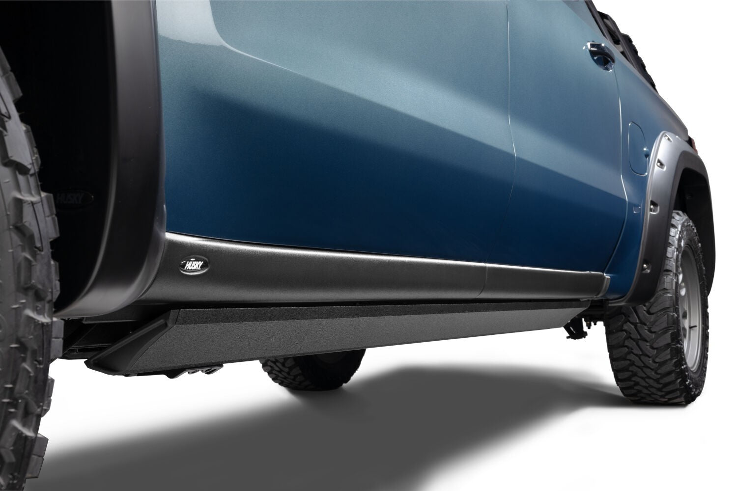 RealTruck VoltStep Electric Running Board Kit Protective Bedliner Coating 2019-2026 Silverado/Sierra 1500/2500 HD Crew Cab Go Rhino