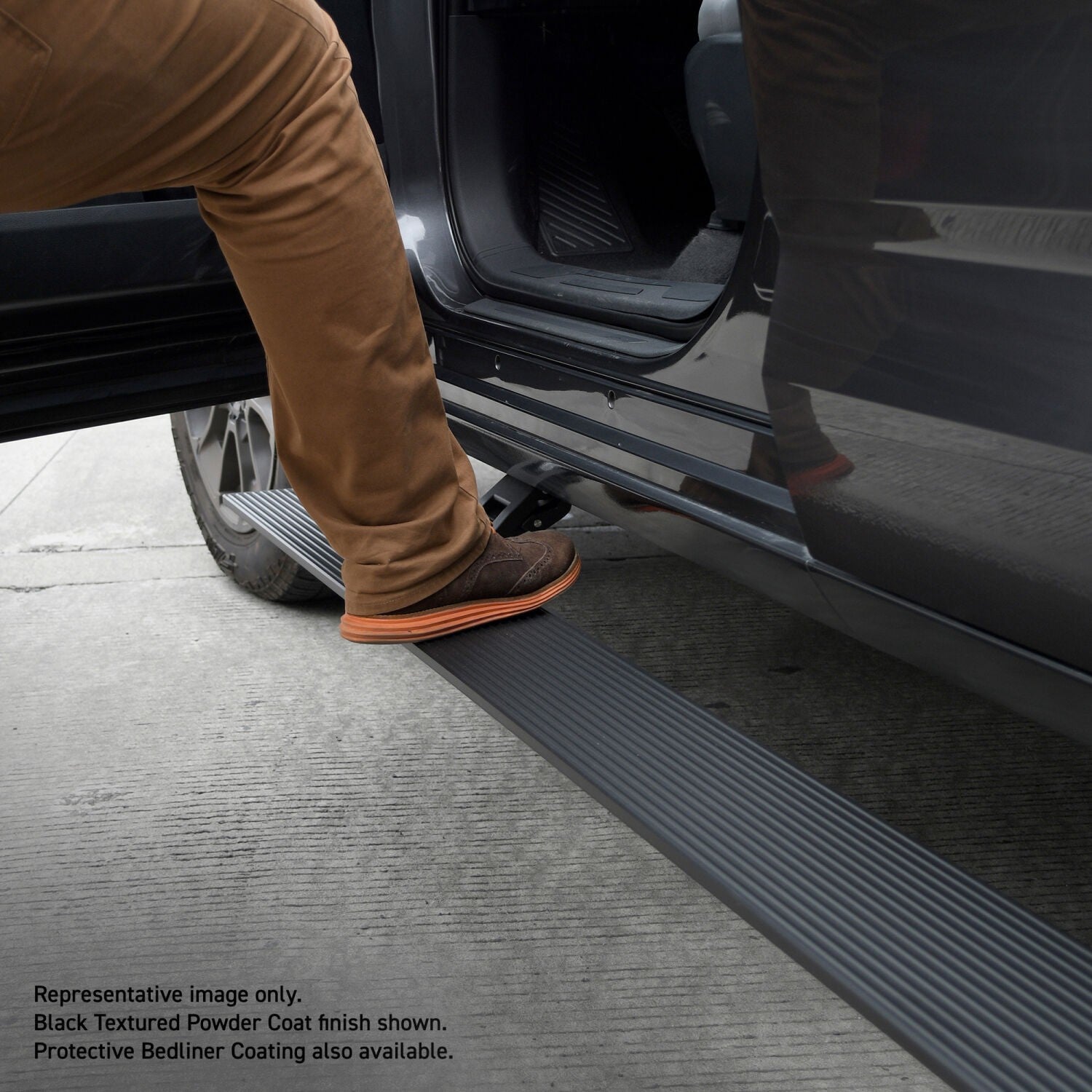 VoltStep Electric Running Board Kit Protective Bedliner Coating 2010-2026 Dodge Ram 2500/3500 Go Rhino