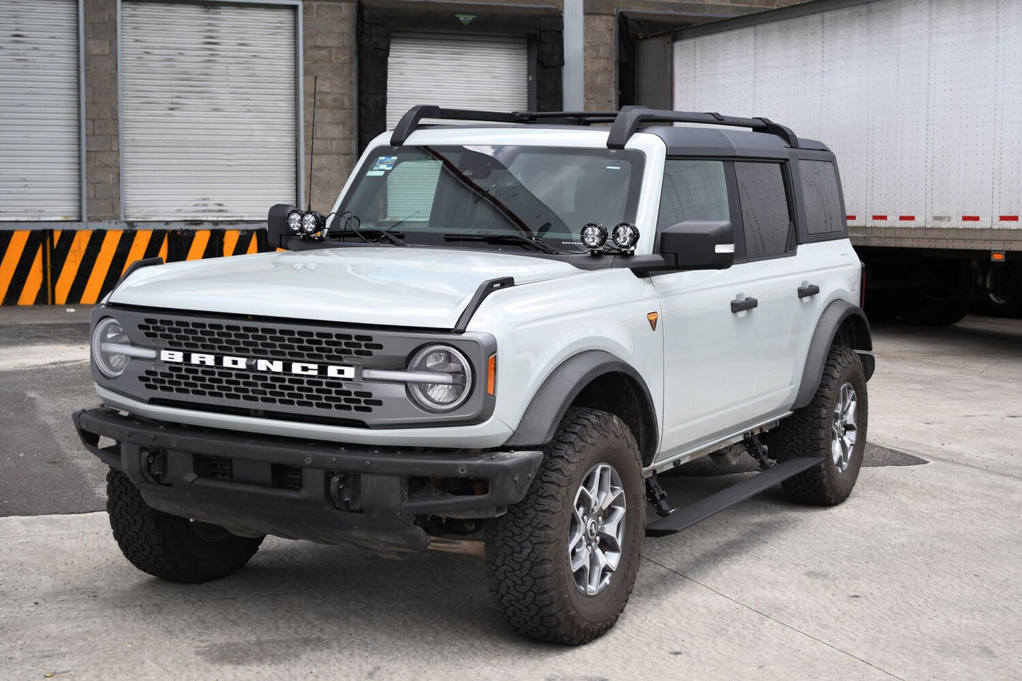 RealTruck VoltStep Electric Running Board Kit Textured Black 2021-2025 Ford Bronco 4 door Go Rhino